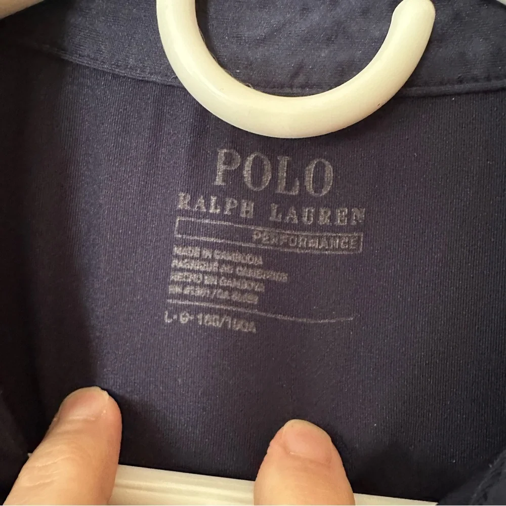 Polo by Ralph Lauren Men's Navy Blue Shirt Large